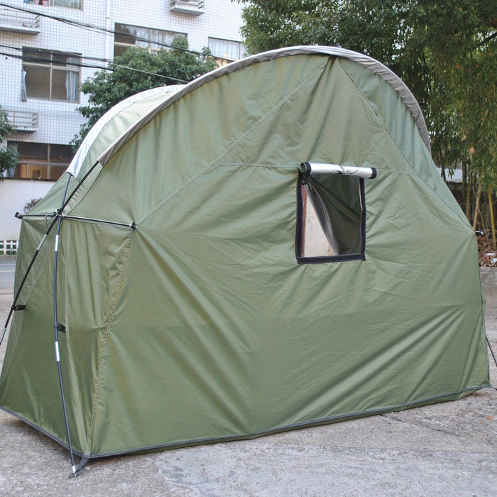 Waterproof Camping Tent, Bicycle Storage Tent, Single Person Marching Bed Tent - Compatible With Cot (Cot Not Included) - For Outdoor Enthusiasts & Hikers - Ideal for Camping, Hiking & Storage - Great Gift for Adventurers