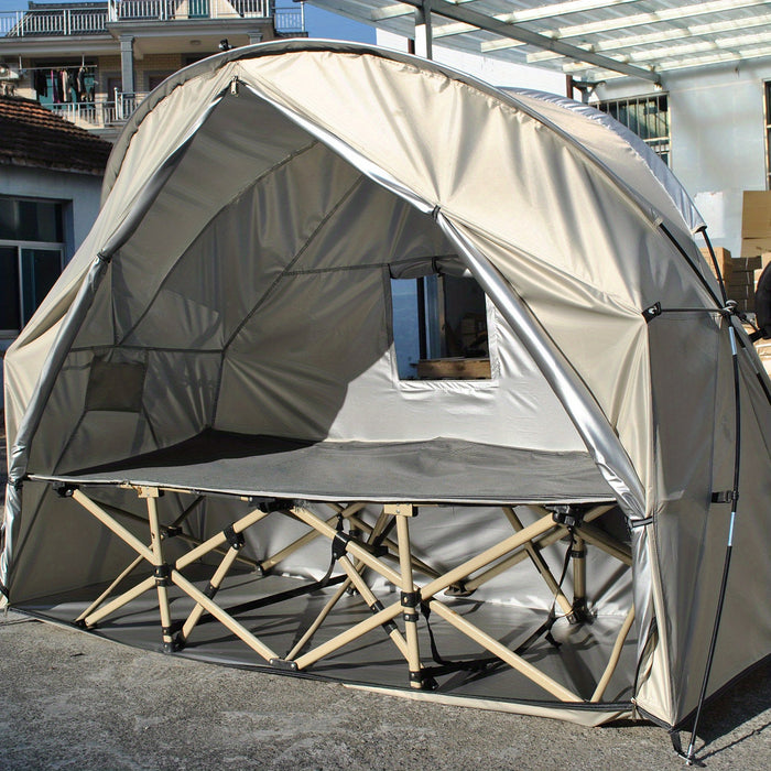 Waterproof Camping Tent, Bicycle Storage Tent, Single Person Marching Bed Tent - Compatible With Cot (Cot Not Included) - For Outdoor Enthusiasts & Hikers - Ideal for Camping, Hiking & Storage - Great Gift for Adventurers
