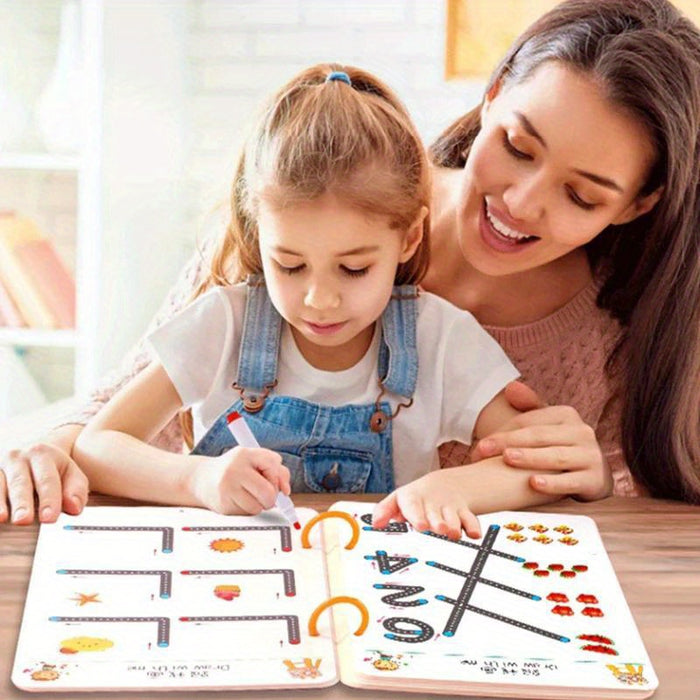 1pc Youngsters Drawing Toy Pen Control Training Color Shape Math Match Game Youngsters Learning Activities Educational Toy