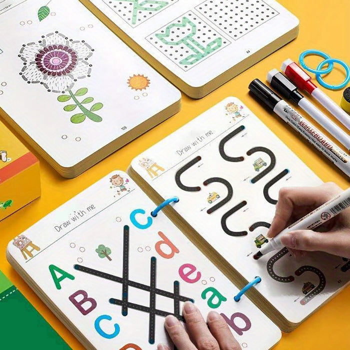 1pc Youngsters Drawing Toy Pen Control Training Color Shape Math Match Game Youngsters Learning Activities Educational Toy