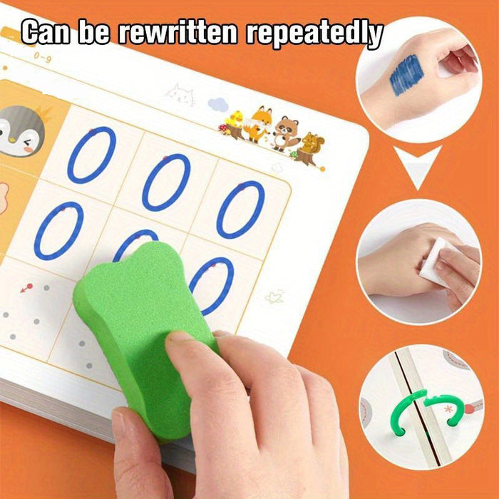 1pc Youngsters Drawing Toy Pen Control Training Color Shape Math Match Game Youngsters Learning Activities Educational Toy