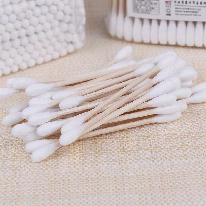 2000/200/100 Pcs Cotton Swabs, Used for Makeup Removal And Ear Cleaning, Personal Care And Household Items, Multi-Purpose Cotton Swabs.