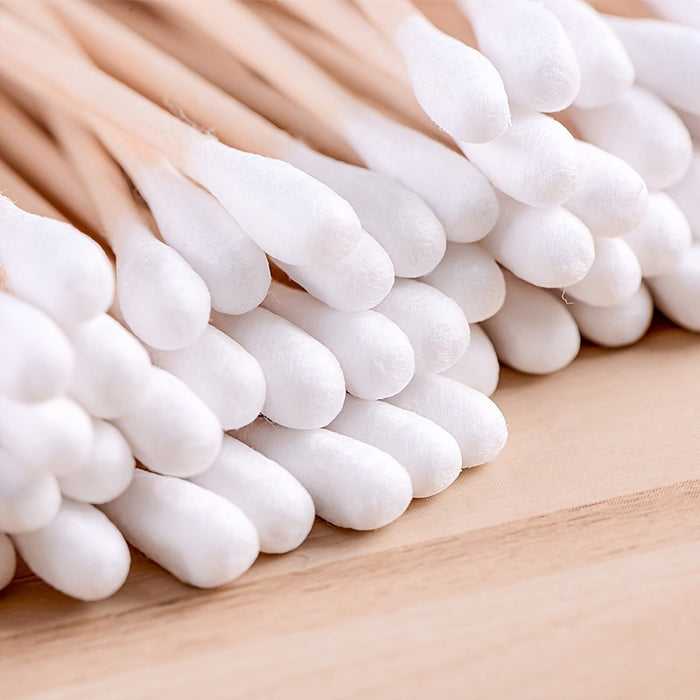 2000/200/100 Pcs Cotton Swabs, Used for Makeup Removal And Ear Cleaning, Personal Care And Household Items, Multi-Purpose Cotton Swabs.