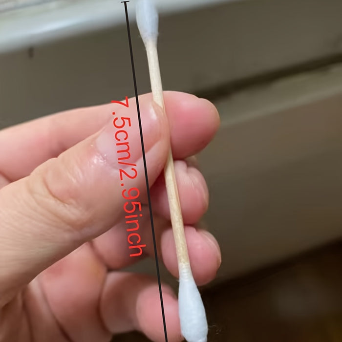 2000/200/100 Pcs Cotton Swabs, Used for Makeup Removal And Ear Cleaning, Personal Care And Household Items, Multi-Purpose Cotton Swabs.