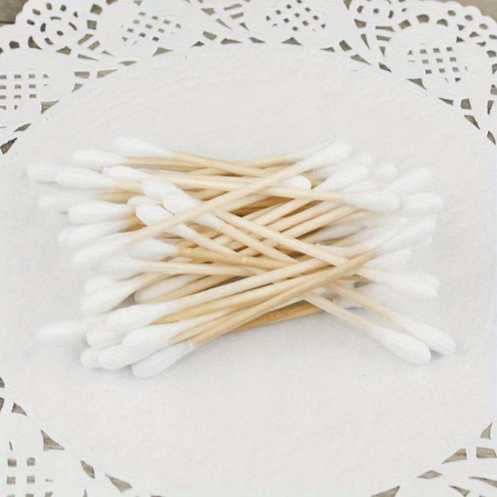 2000/200/100 Pcs Cotton Swabs, Used for Makeup Removal And Ear Cleaning, Personal Care And Household Items, Multi-Purpose Cotton Swabs.