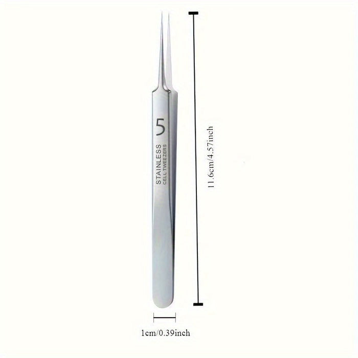 1pc Extra Fine No. 5 Cellular Acne Blackhead Tweezers - Facial Beauty Remove Acne Needle Tools for Skin Care