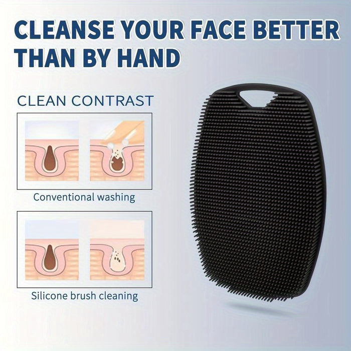 SoftTouch Gentleman's Exfoliator - Ergonomic Design with Non-Slip Grip, Gentle Soft Silicone Body Scrubber for Sensitive Skin, Easy to Clean and Rinse, Ideal for Shower or Bath, Perfect for Daily Gentle Skin Care Routine