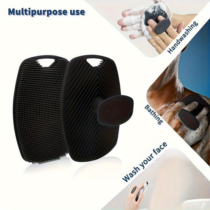 SoftTouch Gentleman's Exfoliator - Ergonomic Design with Non-Slip Grip, Gentle Soft Silicone Body Scrubber for Sensitive Skin, Easy to Clean and Rinse, Ideal for Shower or Bath, Perfect for Daily Gentle Skin Care Routine