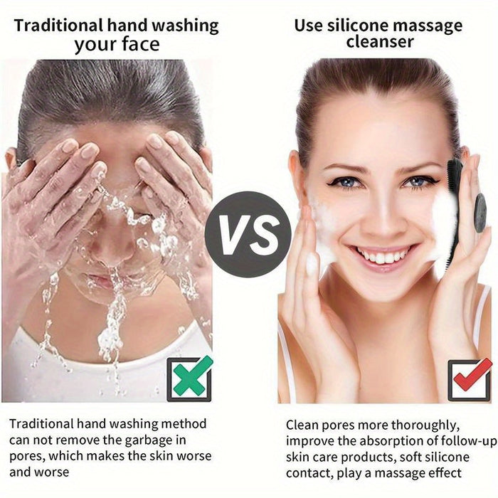 SoftTouch Gentleman's Exfoliator - Ergonomic Design with Non-Slip Grip, Gentle Soft Silicone Body Scrubber for Sensitive Skin, Easy to Clean and Rinse, Ideal for Shower or Bath, Perfect for Daily Gentle Skin Care Routine