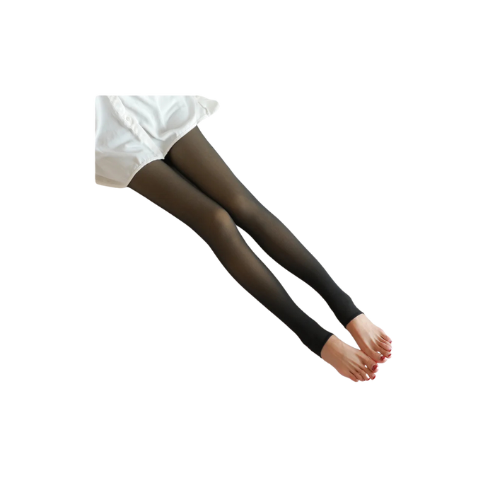 Women Thermal Leggings Winter Warm Sexy Elastic Translucent Pantyhose Female Fleece Thermal High Waist Slim Thicken Tight Pants