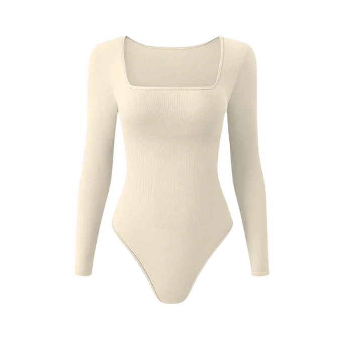 Female Underwear Open Crotch One-Piece Bodysuit Long Sleeve Seamless Waist Trainer Body Shaper Sheath Flat Belly Shapewear Woman
