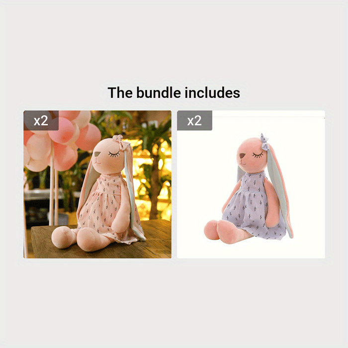 1pc, Cute Bunny Doll, Plush Toy Doll, Rabbit Doll, Stuffed Animals Plush Doll Toy, Perfect Decor, Easter Spring Mother's Day Wedding Gifts
