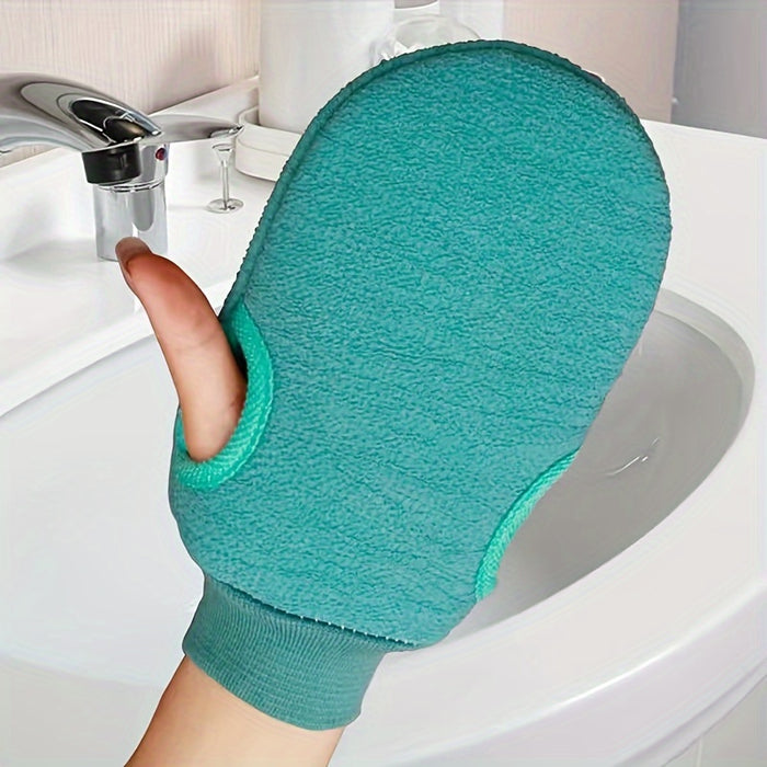 Double Sided Exfoliating Gloves - Shower Gloves Mitt Washcloth Bath Gloves For Massage And Body Scrubs - Body Scrubber Bathing Accessories