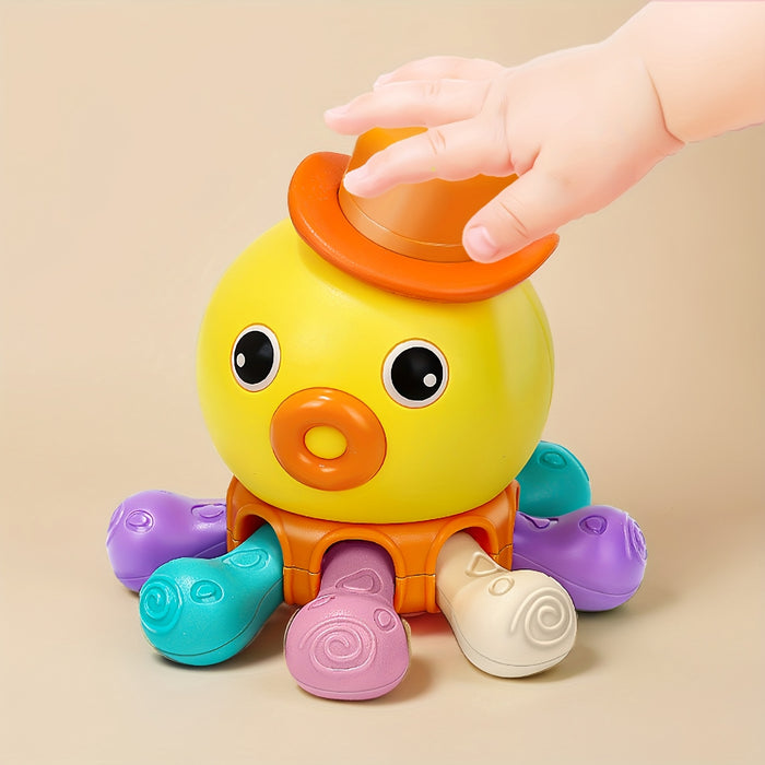 Baby Finger Octopus Early Education Toy, Rotate And Press To Exercise Baby'S Arm Movements, Grasp Training Skills, Sensory Puzzle Toy, Suitable For Christmas, Easter, Valentine'S Day Gifts