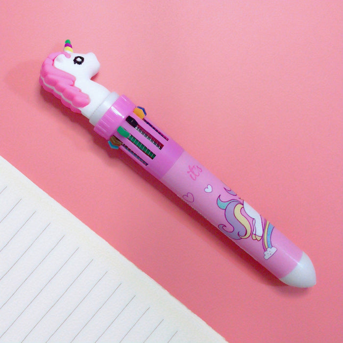 1pcs 10 Color Kawaii Ballpoint Pens, Cute Novelty Gel Pens for Students, Office Supplies, Halloween & Christmas Gifts