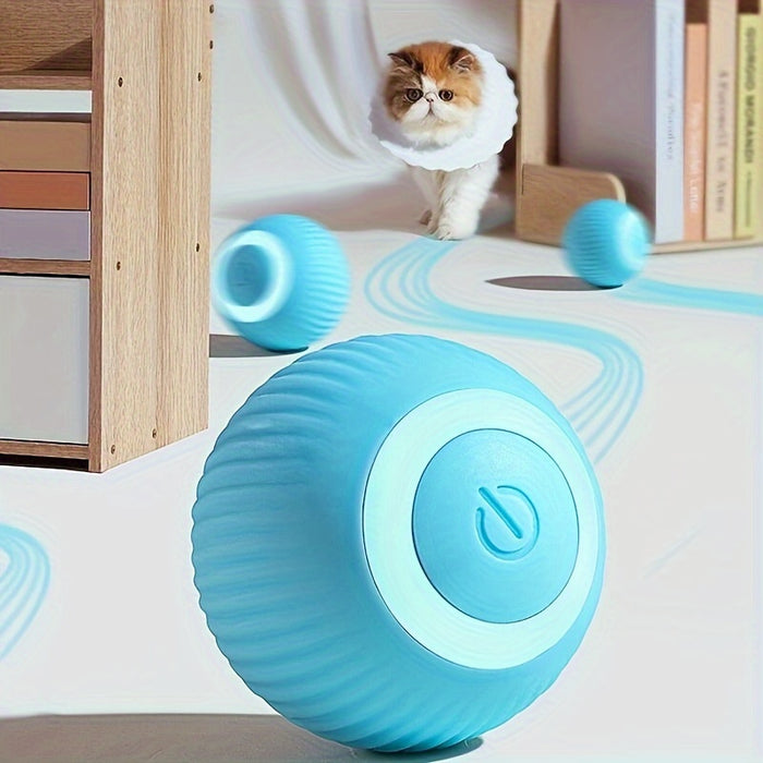 Interactive Electric Rolling Ball Cat Toy: Self-Moving & Smart Play for Kittens & Cats