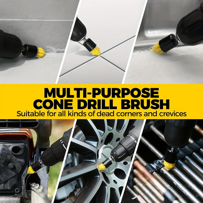 3/7/11/20/21/31pcs Drill Brush Attachment Set, Power Scrubber Wash Cleaning Brushes Tool Kit, All Purpose Drill Brush with Extension for Grout Floor, Tub Shower Tile, Bathroom, Kitchen Surface And Car