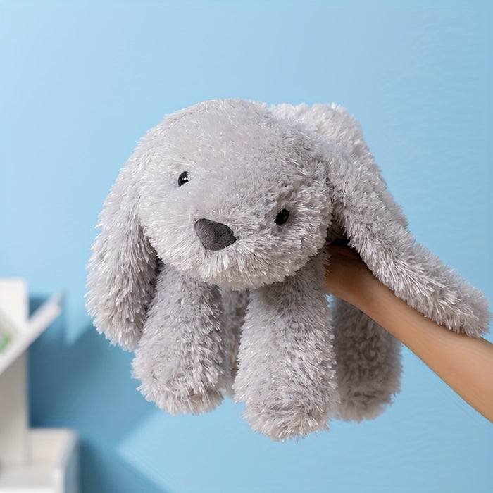 A Cute Plush Toy of a Rabbit with Big Ears, Measuring 35Cm/13.77In, Made of Soft Polyester Fiber, Perfect for Holidays And Birthday Gifts, Home Decoration, Halloween, And Easter.