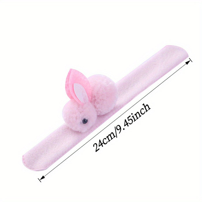 HIMOP Easter Bunny Pp Circle Small Gift Rabbit Ear Pp Circle, Cute White Polyester Non-woven Fabric, for Teen, Easter Holiday