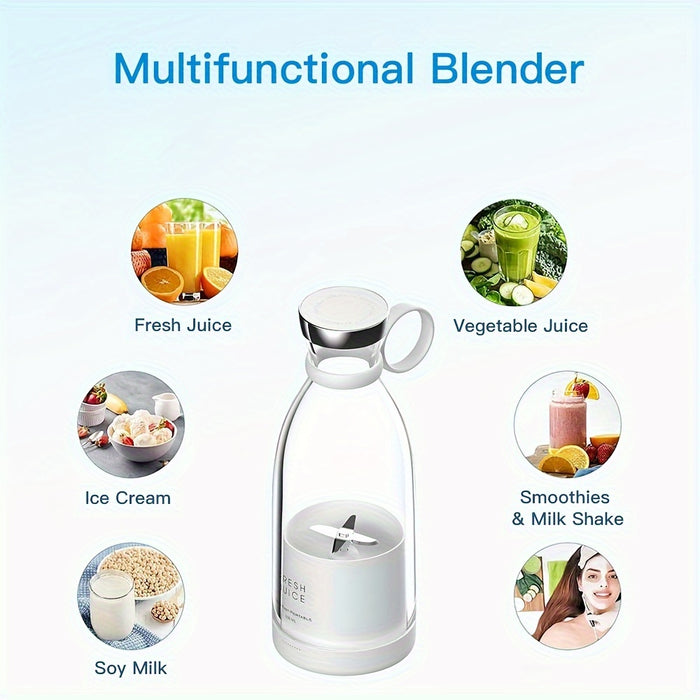 350ml Easy-Carry Cordless Smoothie Maker - Compact & Rechargeable for Healthy Drinks Anywhere