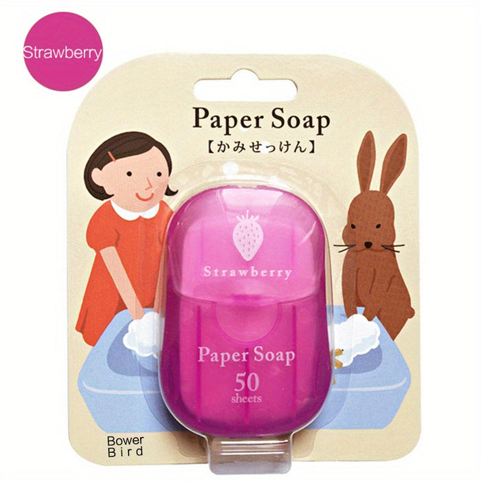 50 Pcs Soap Paper Sheets, Portable Disposable Travel Scented Bath Slice Sheet, Foaming Paper Soap Confetti Slide Flakes For Travel And Outdoor Father's Day Gift