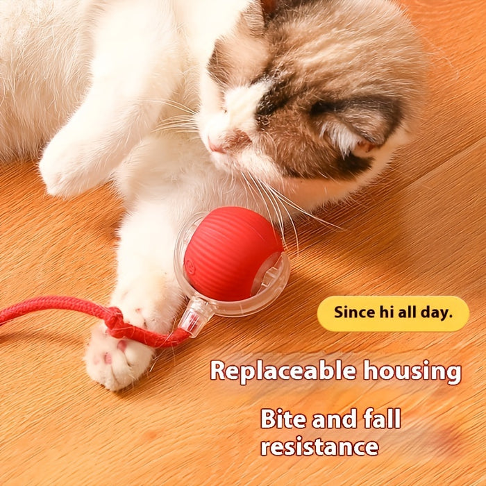 Interactive Electric Cat Toy with Sound - USB Rechargeable, Durable Chew-Resistant Ball for All Breeds, Interactive Cat Toy, Smart, Relieve Boredom