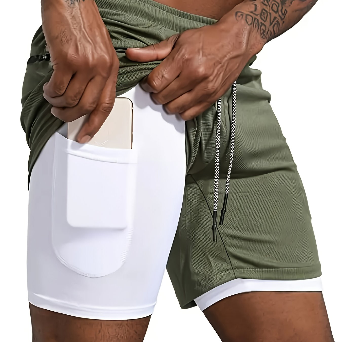 Men'S Summer Casual Athletic Shorts - Breathable, Lightweight Polyester, Red with Black Side Pockets and Drawstring Waistband, Perfect for Running, Training, Hiking & Outdoor Activities, Summer Training Gear | Drawstring Wais