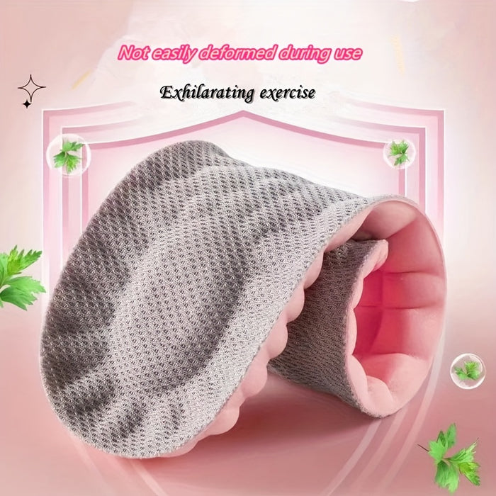 1pair Women's Comfort Insoles: Breathable, Customizable, Sweat-Absorbent Inserts for Sports & Casual Shoes (Sizes 35-45)