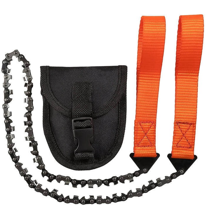 Ultimate Pocket Chainsaw: Portable, Non-Slip Handle & Sharp Teeth Blades for Garden, Wood Cutting, Hiking & Camping