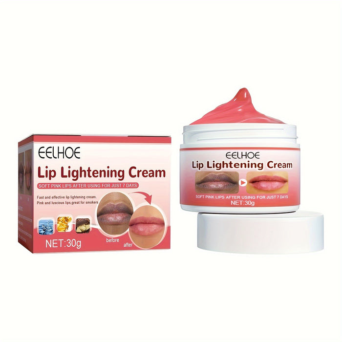 Pink Fresh Lightening Cream Lip Balm - Whitening, Moisturizing, and Nourishing Essence for Dark Smoke Lips