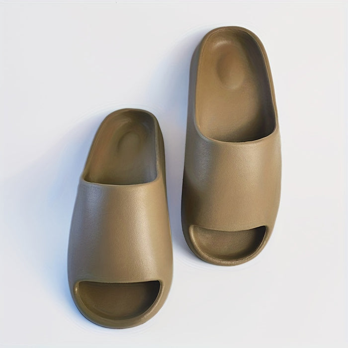 Men's EVA Cloud Slides: Non-Slip Open Toe Beach & Shower Shoes for Spring/Summer
