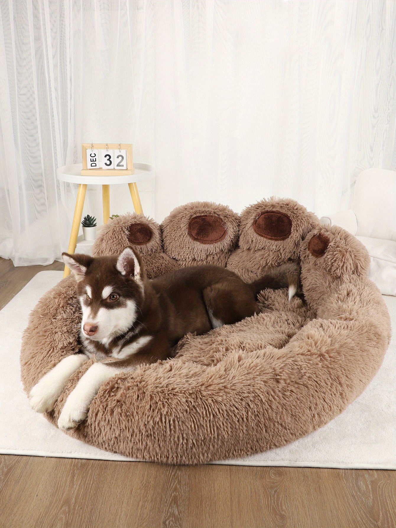 Soft Long Plush Cat kennel dog kennel winter warm pet bed Cat Bed Cat Mat Animals Sleeping Sofa Christmas Gift