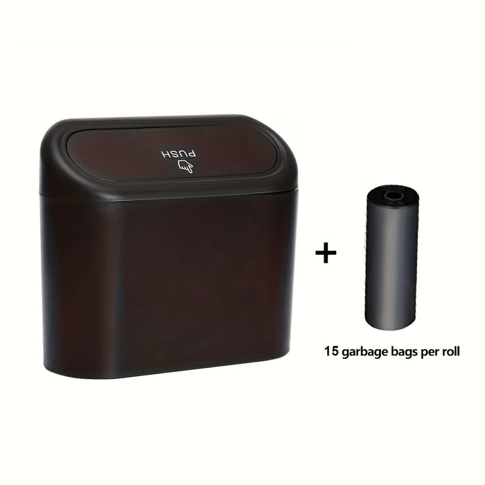 Car Door Hanging Trash Can with Lid Includes 1 Roll of Garbage Bags