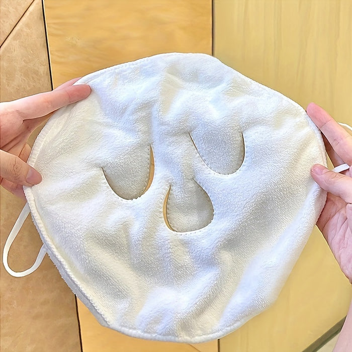 1pc Reusable Hot and Cold Facial Mask Towel for Skin Care, Moisturizing Steam Face Towel for Home and Salon Beauty, Unscented, No Electricity or Battery Needed