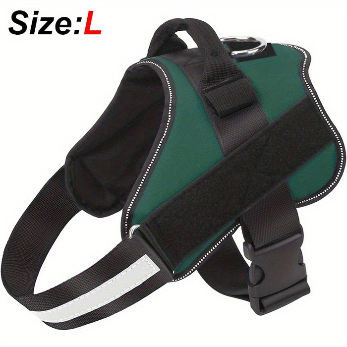 Reflective No-Pull Dog Harness with Breathable Design and Handle for Control and Comfort