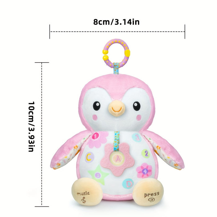 Penguin Baby Toys 0-6-12 Months, Stuffed Animal Plush Toy, Textured HangingRingRattles & Crinkle Sound Paper, Tummy Time Toys For Newborns Toys For 0-6.12Months Boy/Girls, Valentine'S Day, Halloween, Christmas, Easter, And Bi