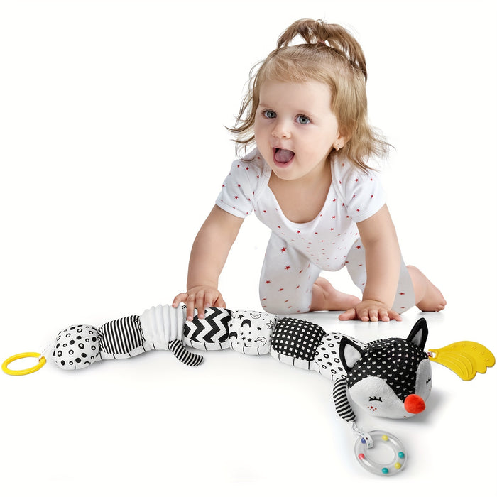 Nfant Youngsters Musical Stuffed Animal Toys for 0-3-6-12 Months, with Multi-Sensory Crinkle, Rattle And Textures, Youngsters Tummy Time Toys for Youngsters, Youngsters Boy Girl Gifts, Purple for CATERPILLAR