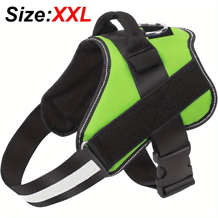 Reflective No-Pull Dog Harness with Breathable Design and Handle for Control and Comfort