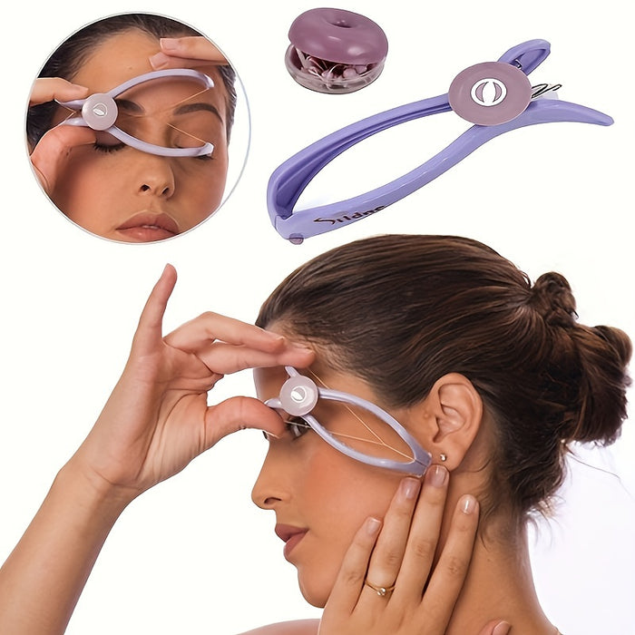1pc Pain-Free Facial Hair Remover, Spring Coil Waxing Tool for Cheeks, Eyebrows, and Chin, Portable DIY Beauty Tool for Women, Non-Waterproof, Low Allergenic, for Face Use