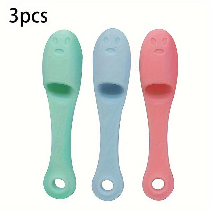 1/3pcs Soft Silicone Nose Brush Cleanses Face Removing Blackheads Cleaning Brush Nose Wing Cleaning Exfoliating Face Wash Brush Care Tool