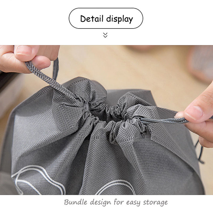 1pc Durable Travel Shoe Storage Bag with Drawstring Closure, Anti-Yellowing, Moisture-Proof, Dust-Free Protection for Shoes