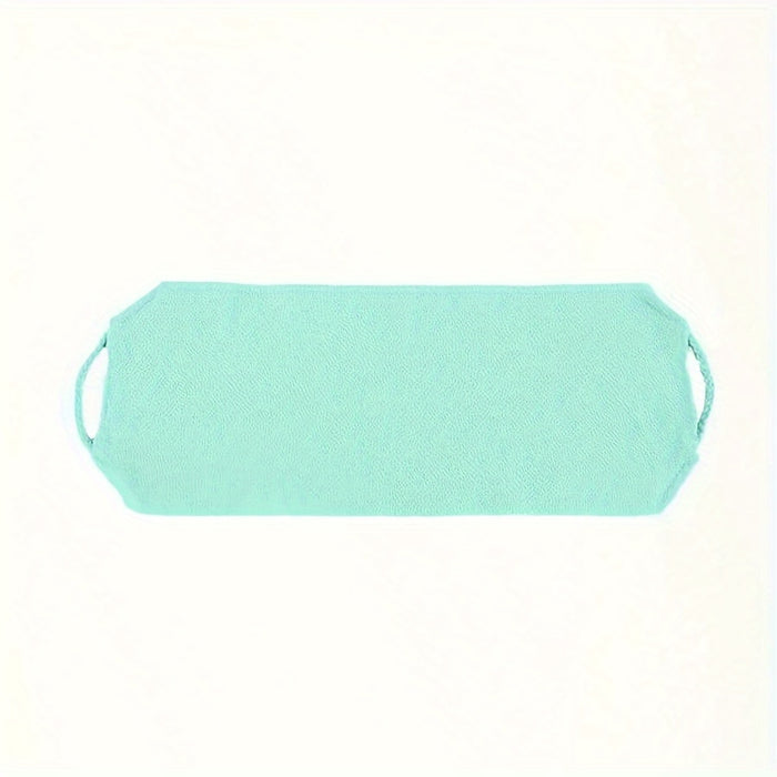 Fragrance-Free, Long-Handled Exfoliating Back Scrubber Towel - Strong Grip for Deep Clean & Dead Skin Removal - Bath Accessory