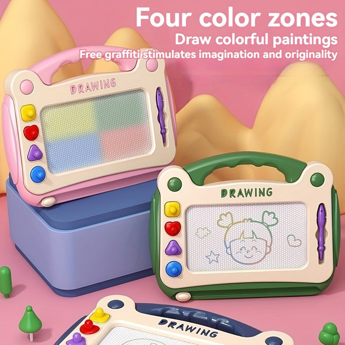 Children'S Drawing Board Toys, Early Childhood Education Learning Toys, Perfect Birthday Gifts For Boys And Girls, Easter/Children'S Day Gifts (4 Stamps+1 Paintbrush+4 Brackets)