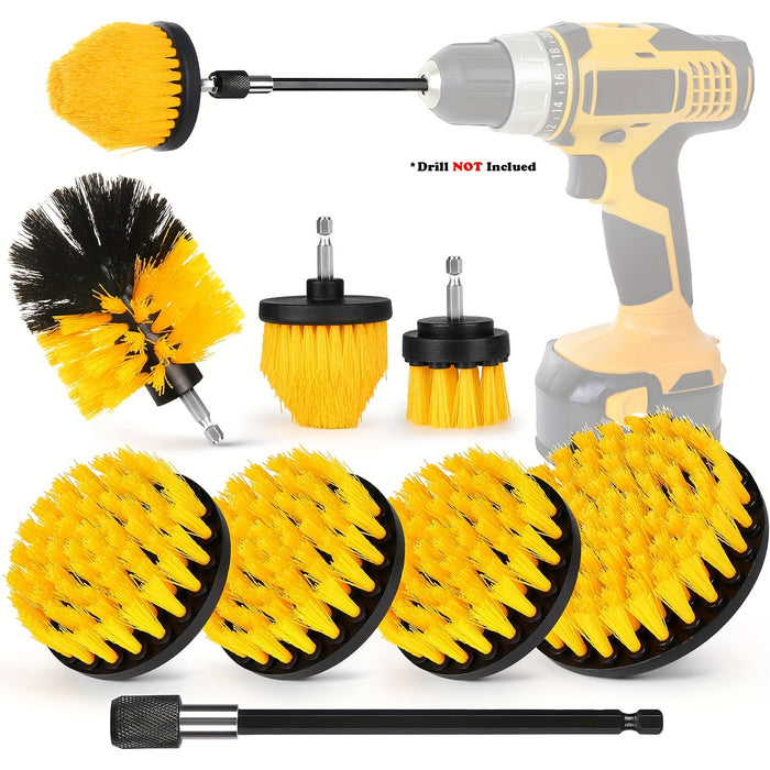 3/7/11/20/21/31pcs Drill Brush Attachment Set, Power Scrubber Wash Cleaning Brushes Tool Kit, All Purpose Drill Brush with Extension for Grout Floor, Tub Shower Tile, Bathroom, Kitchen Surface And Car
