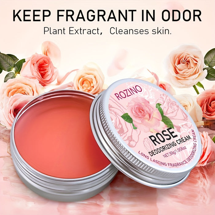 Pink Rose Deodorant Balm, a New Skin Experience, Pleasant Fragrance, Moisturizing Skin, Long-Lasting Fragrance, No Fear of Intimacy And Embarrassment, Suitable for Both Men And Women, Feel Free to Show Your Beauty