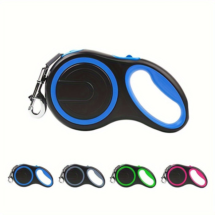 26ft Retractable Dog Leash For Dogs Up To 110lbswith  Anti-Slip Rubber Handle, One-Button Brake