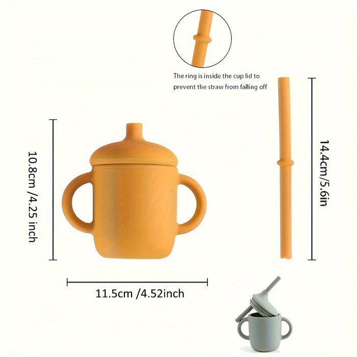 Baby Learning Drinking Cup: Get Ready for Fun with Our Food-Grade Silicone Water Cup!