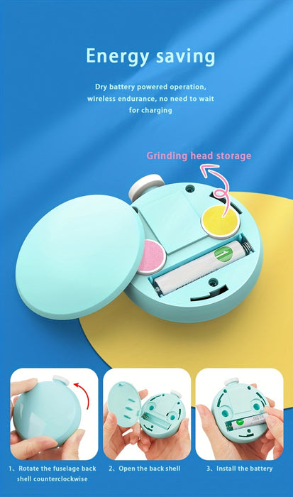 Electric Nail Trimmer, Safety Nail Clipper Set, With Replaceable 6 Grinding Head, Low Noise Handheld Ergonomic Design Beauty Kit, For And Children Adult Toe Nails