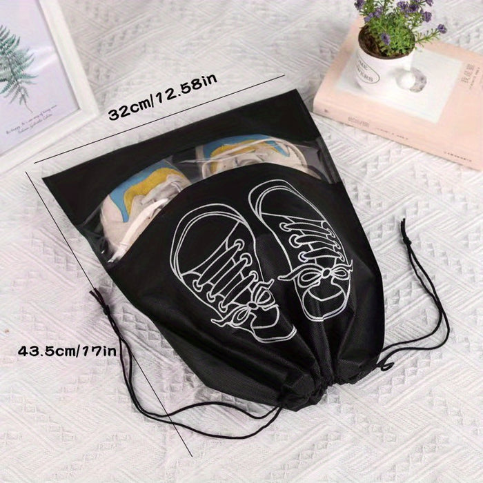 1pc Durable Travel Shoe Storage Bag with Drawstring Closure, Anti-Yellowing, Moisture-Proof, Dust-Free Protection for Shoes