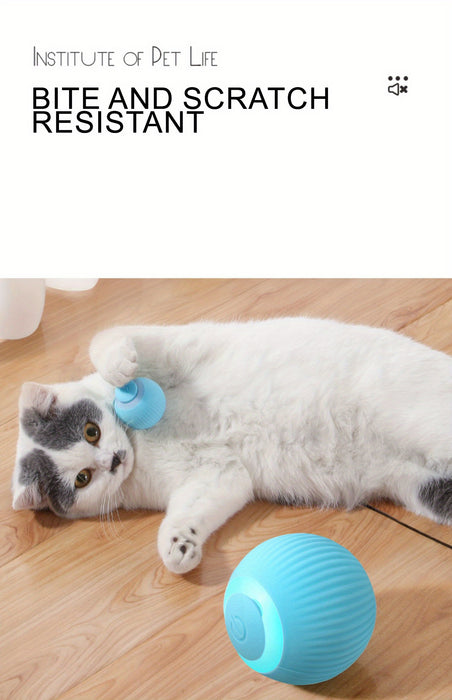 Interactive Electric Rolling Ball Cat Toy: Self-Moving & Smart Play for Kittens & Cats